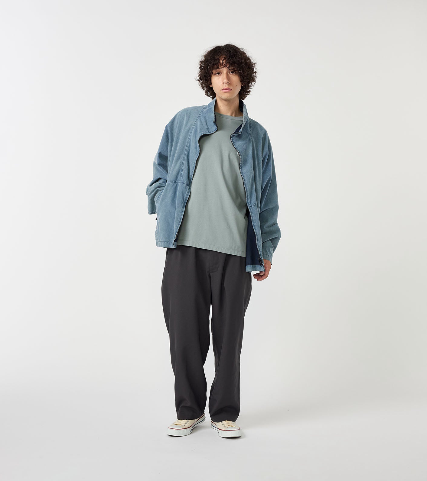 Cotton Nylon Weather Field Jacket (THE NORTH FACE Purple Label)