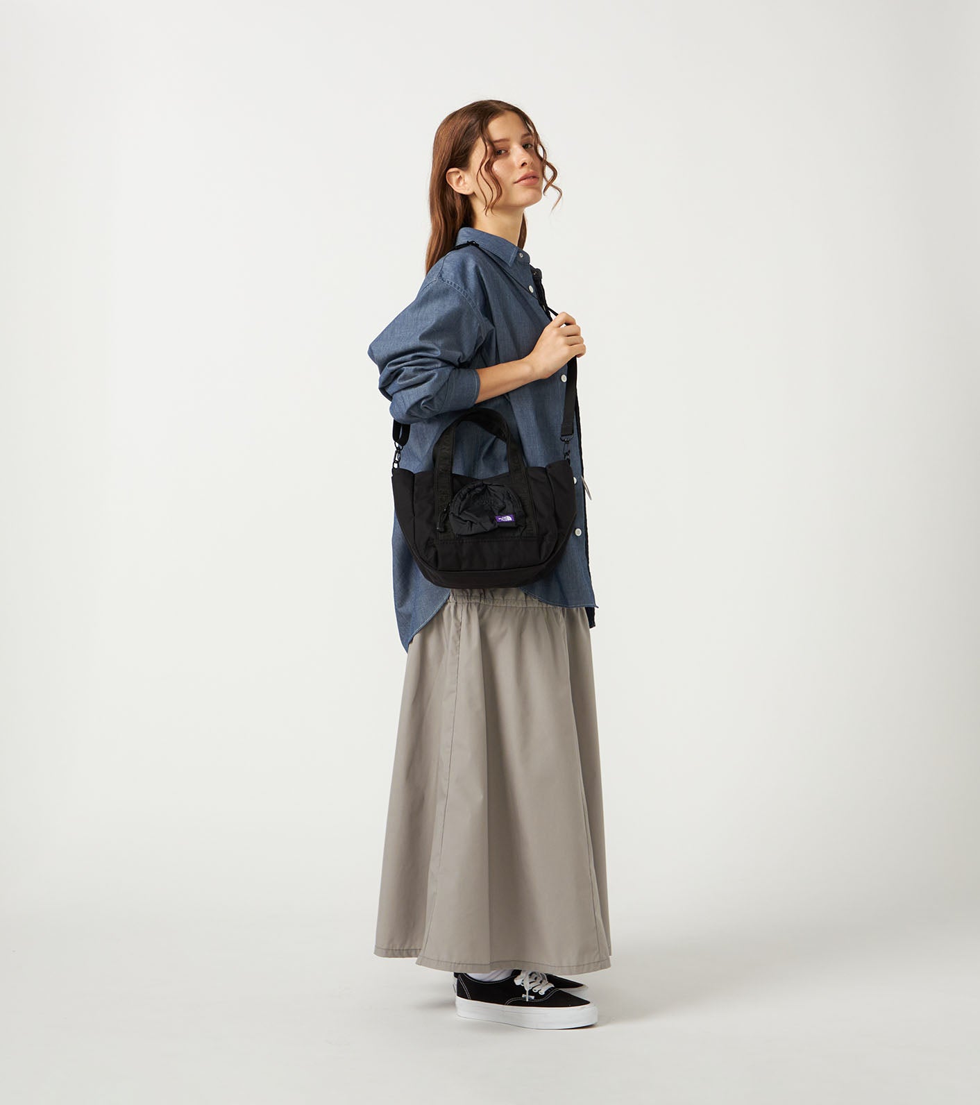 CORDURA Nylon Shoulder Tote Bag (THE NORTH FACE Purple Label)