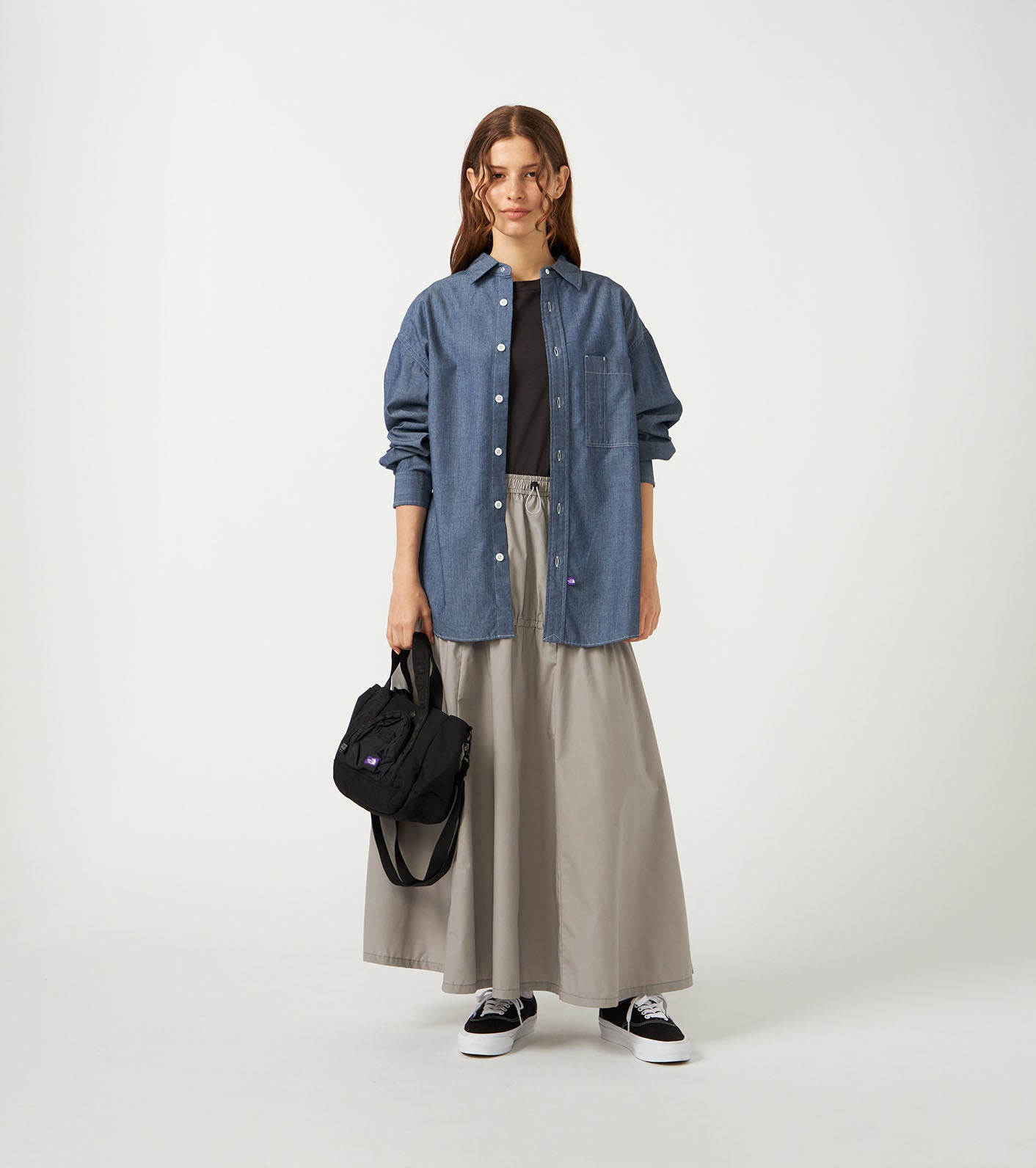 CORDURA Nylon Shoulder Tote Bag (THE NORTH FACE Purple Label)