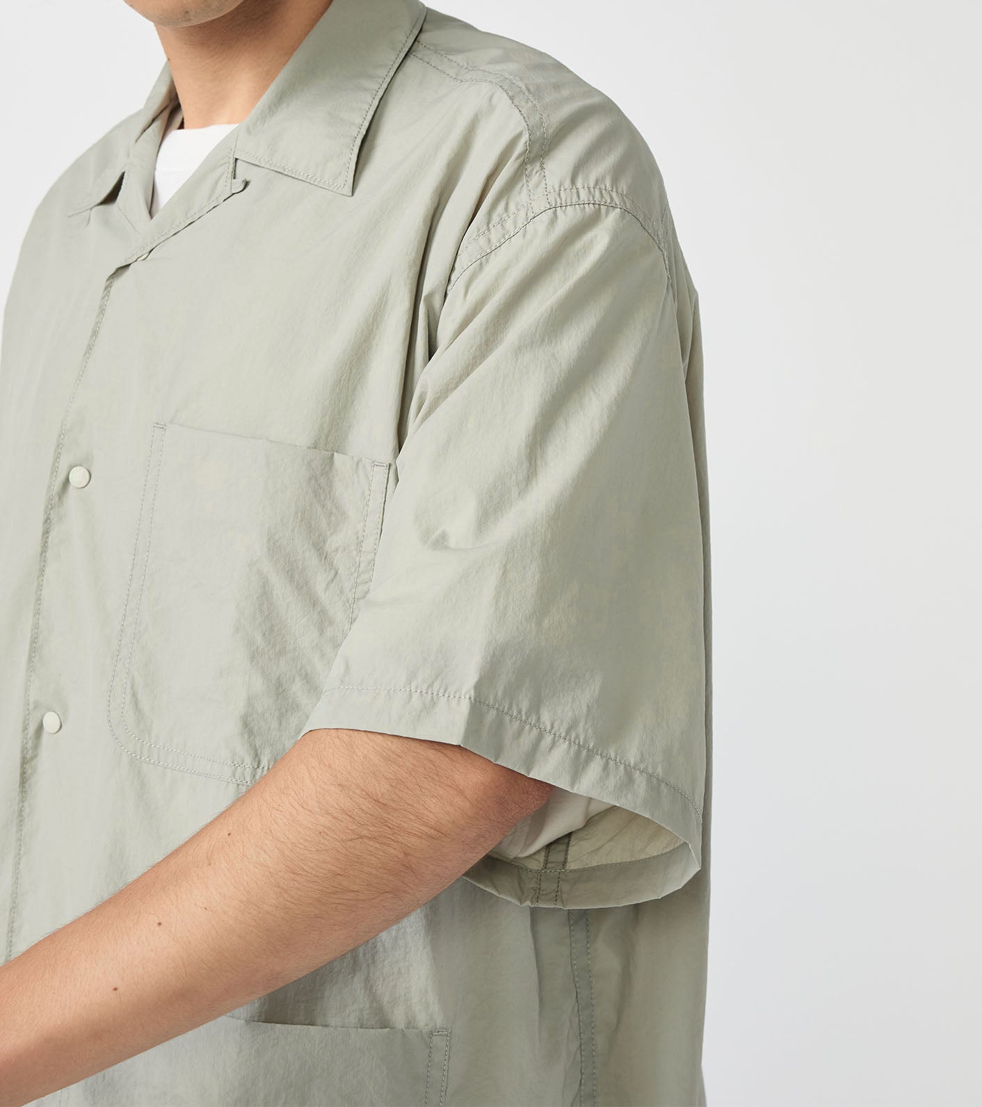 Nylon Taffeta Field S/S Shirt (THE NORTH FACE Purple Label)