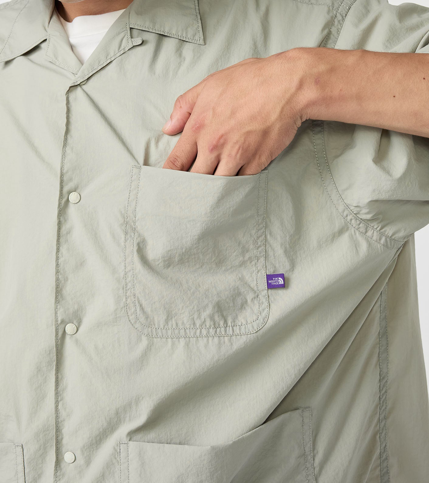 Nylon Taffeta Field S/S Shirt (THE NORTH FACE Purple Label)
