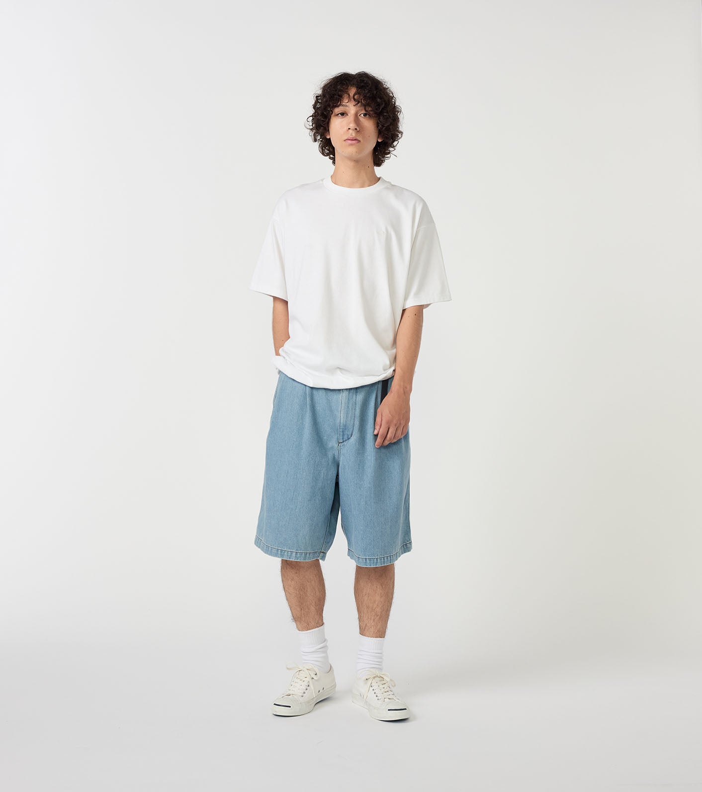 Denim Tuck Field Shorts (THE NORTH FACE Purple Label)