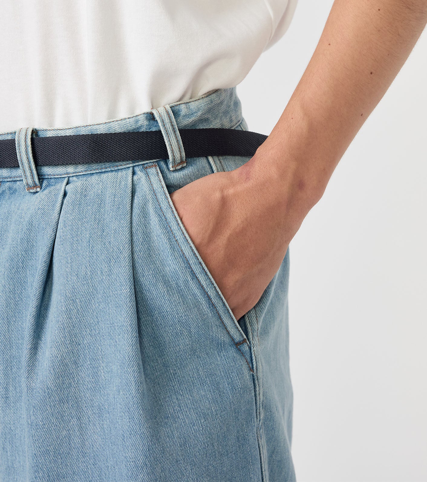 Denim Tuck Field Shorts (THE NORTH FACE Purple Label)