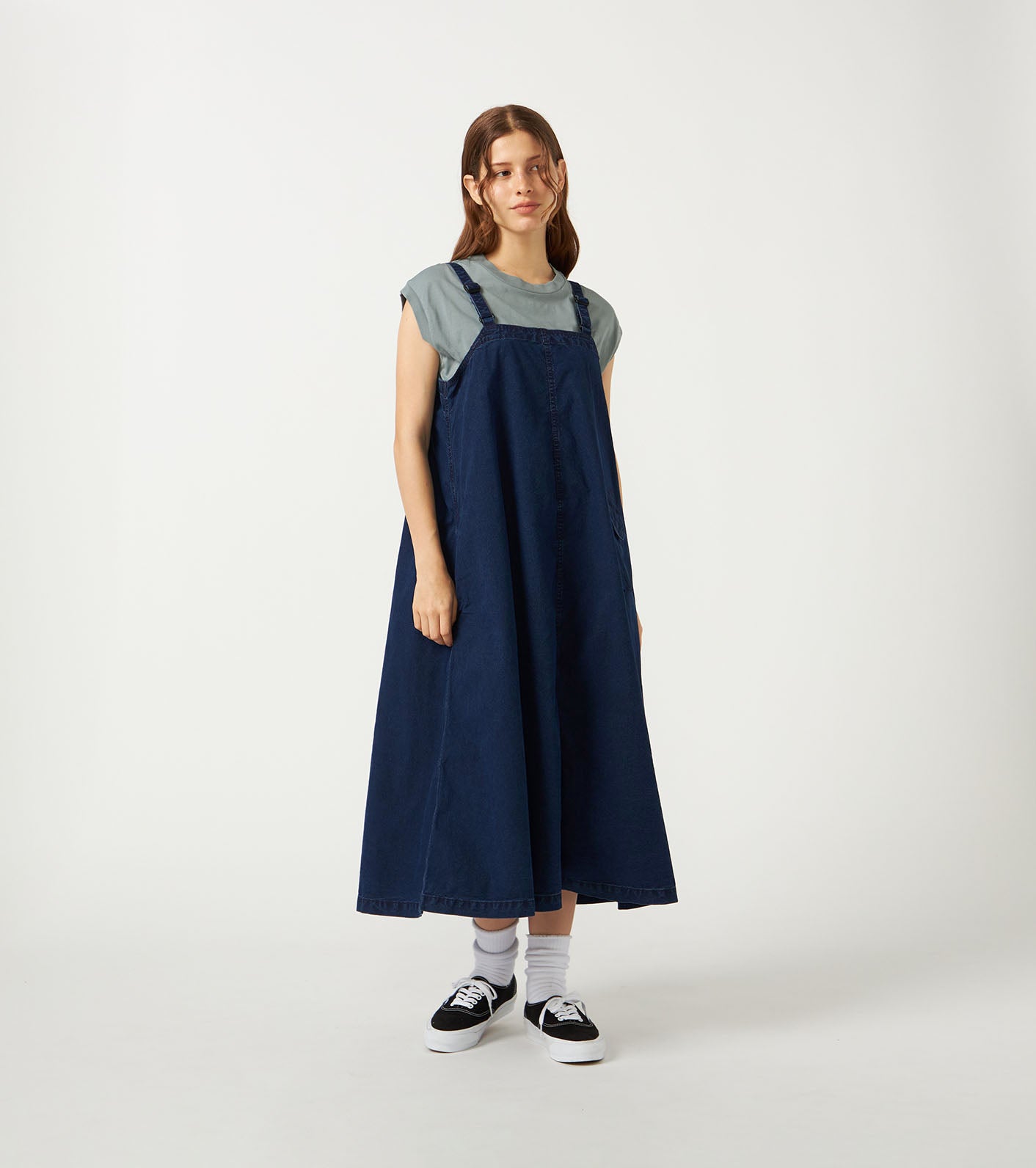 Cotton Nylon Weather Field Jumper Dress (THE NORTH FACE Purple Label)
