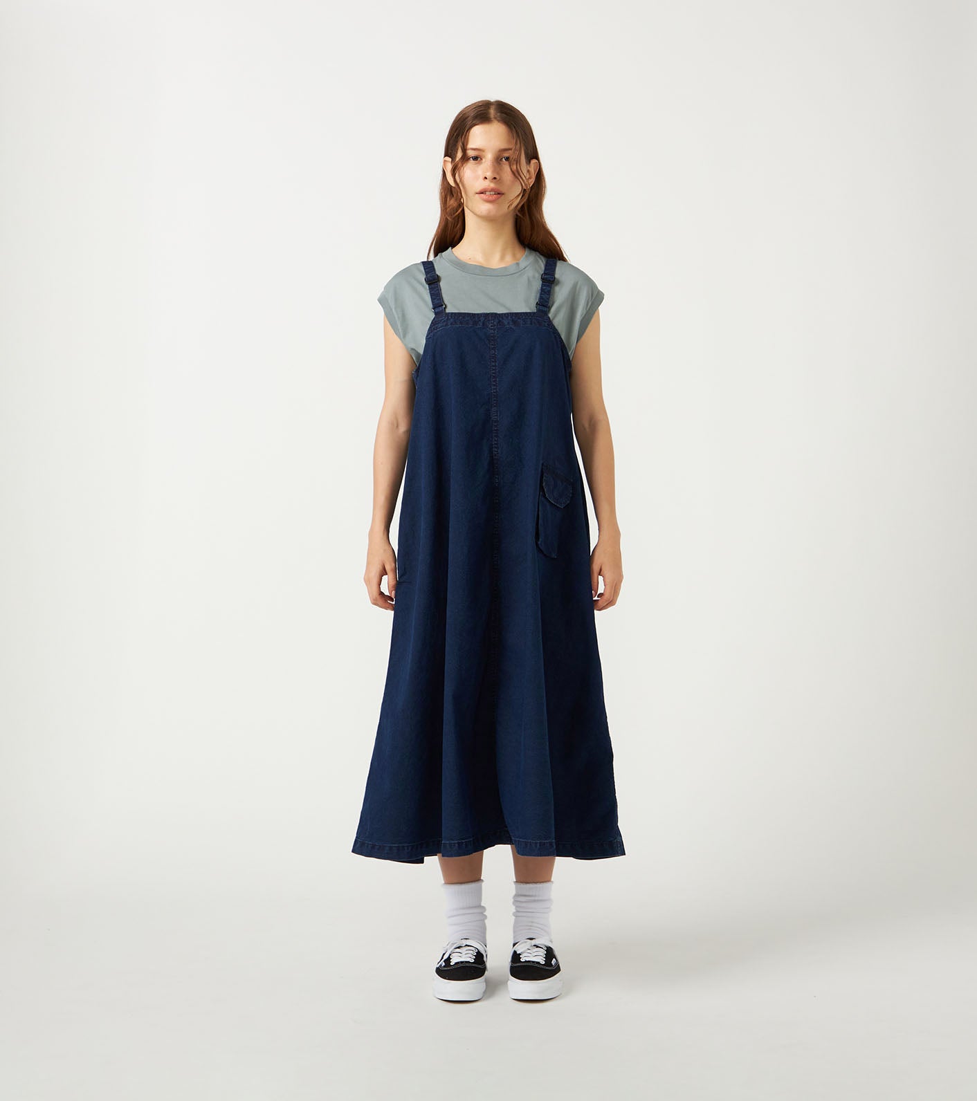 Cotton Nylon Weather Field Jumper Dress (THE NORTH FACE Purple Label)