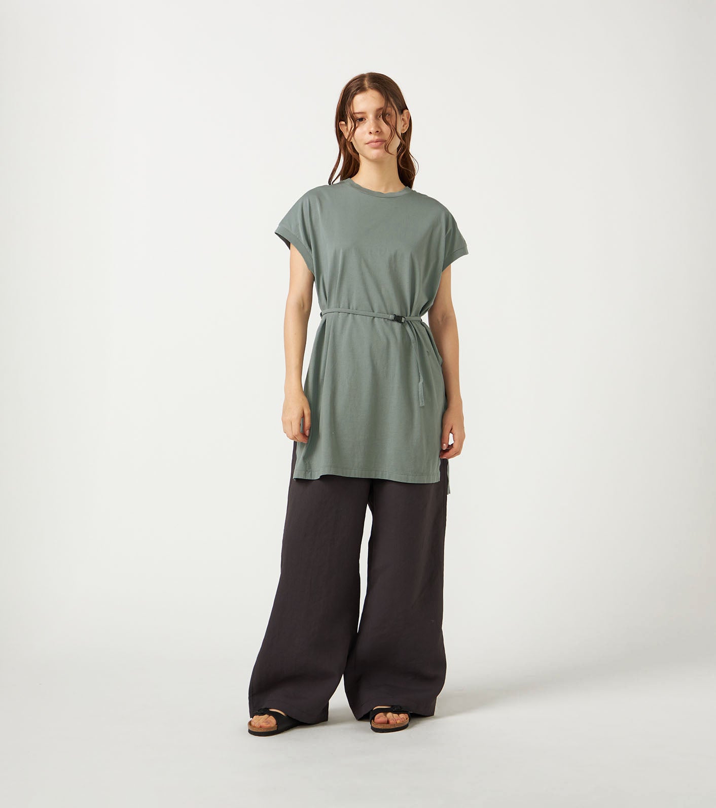 Garment Dyed Field Belted Dress (THE NORTH FACE Purple Label)
