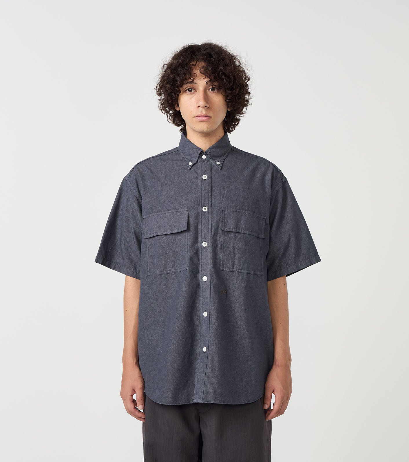 Button Down Field S/S Shirt (THE NORTH FACE Purple Label)
