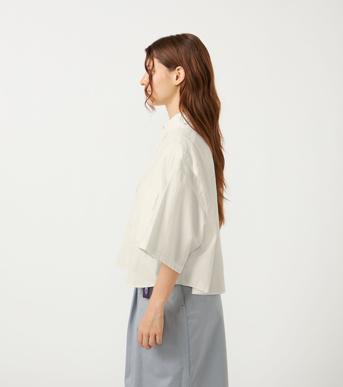 Button Down Field S/S Cropped Shirt (THE NORTH FACE Purple Label)